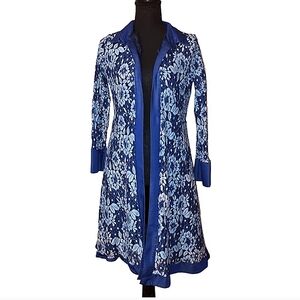 Victorian style floral lace knee length jacket